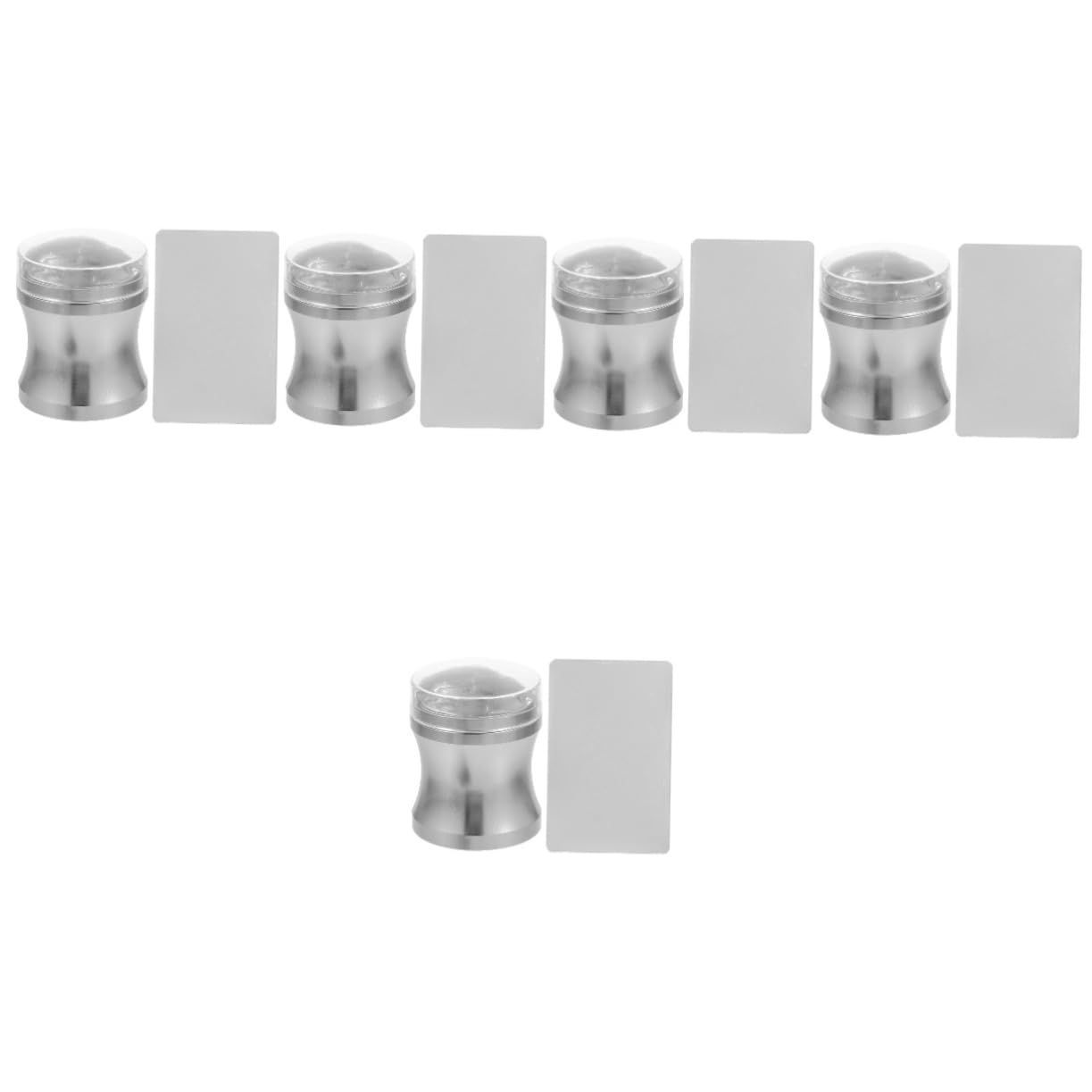 minkissy 5 Set Di Stamper Per Nail Art Strumenti Per Nail Art Stamper Per Nail Art Francese Piastre Per Nail Art Francese