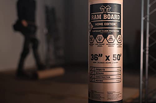 Ram Board Home Edition, Heavy Duty 36 Inch X 50 Feet Painting, Remodeling, Construction,Temporary Floor Protection (150 Sq. Ft.) #TOP2