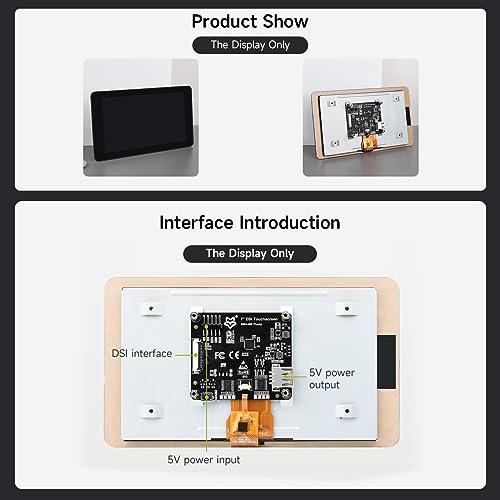 Écran tactile 7 pouces Raspberry Pi Luckfox afficheur IPS DSI moniteur VisionFive2