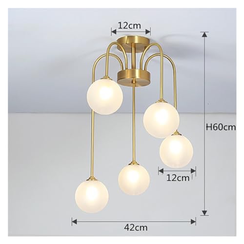 Lámpara colgante de interior con tecnología de techo LED y 5 cabezas 5