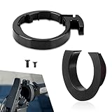 Gseigvee 1 PC Scooter Locking Ring, 2.8' x 1.97' Foldable Ring Base Combination Set with Screw Mounting Accessories, Scooter Round Locking Guard Ring, Compatible with Xiaomi M365/PRO (Black)