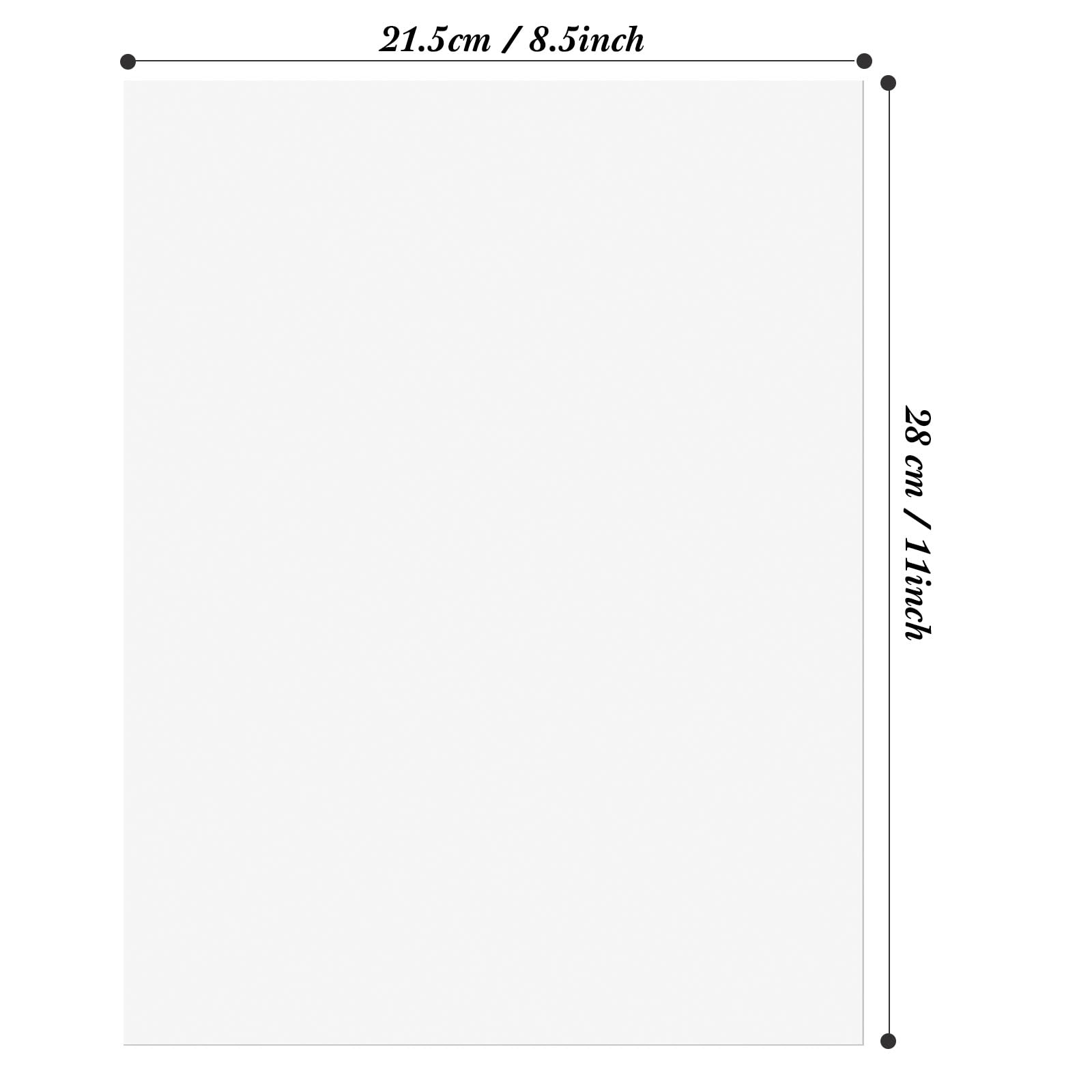 Fainne 150 Sheets Pastel Card Stock Paper, 67lb Cover Medium Weight White Cardstock, 8.5 x 11 Inch Paper for Crafts, Coloring, Announcements, Printing at School, Office, Home
