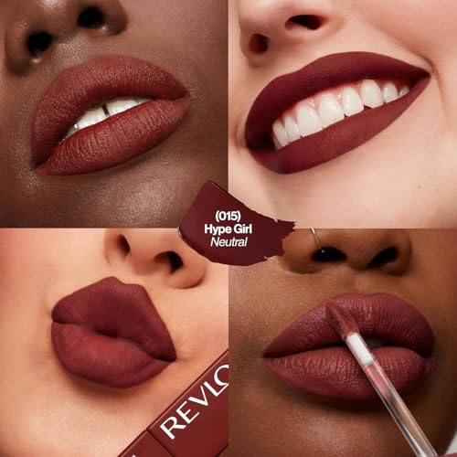 Image of REVLON ColorStay Limitless 24 Hrs Matte Liquid Lipstick, Long Lasting, 100% Vegan, Lightweight, Waterproof, No-Budge Matte - HYPE GIRL