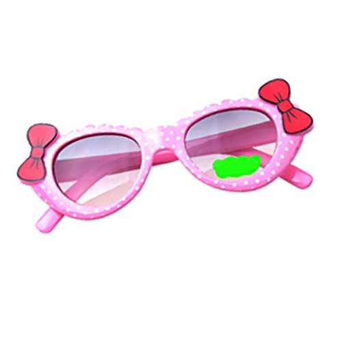 Homyl Bowknot Óculos de sol estilo desenho animado para atividades ao ar livre, lindos óculos para b