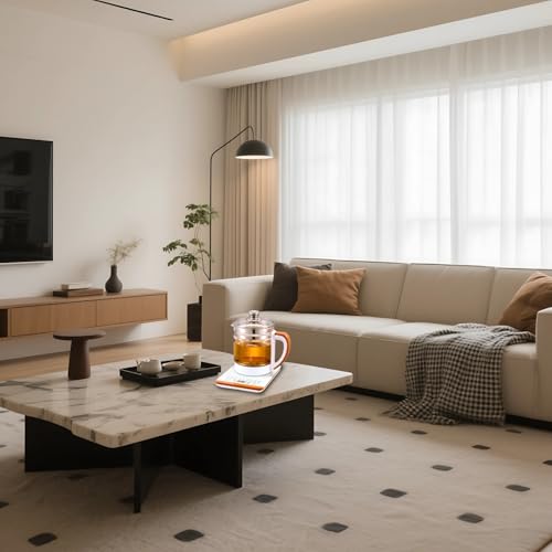 Tetera eléctrica de vidrio 2L con infusor y control táctil miniatura 4