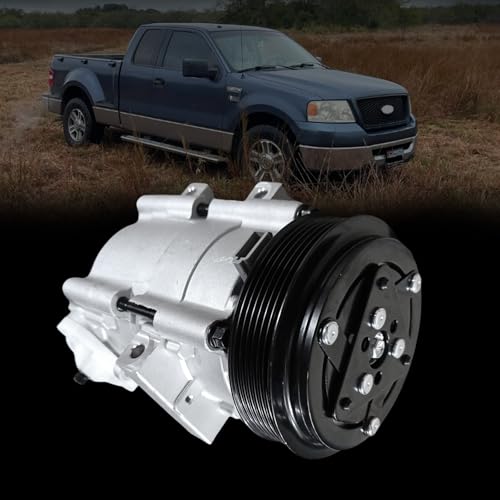 Image of AC Compressor with Clutch Air Conditioner Fit for 1997-2006 Ford F-150 | for 2004 Ford F-150 Heritage 4.2L V6,Replaces CO101510C,4L3Z19V703CB,5U2Z19V703SA,5U2Z19V703SB,G2MZ19V703M,G2MZ19V703X