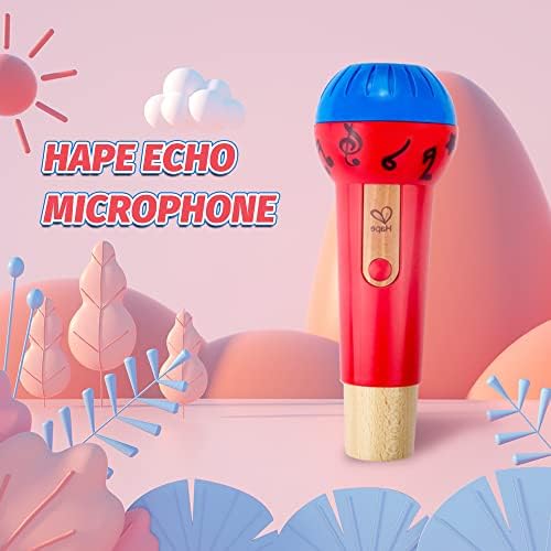 Hape Mighty Echo Microphone | Battery-Free Voice Amplifying Microphone Toy for Kids 1 Year and Up
