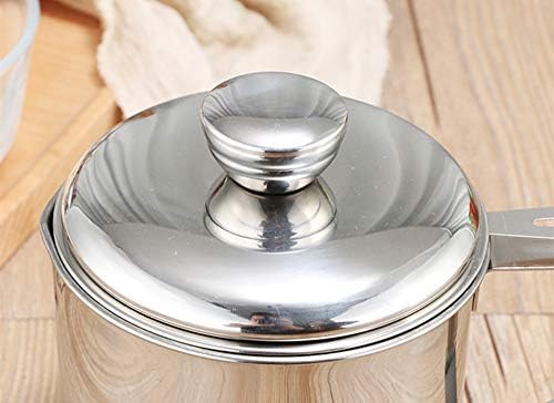 OnePine 1.2L Oil Strainer Pot with 304 Stainless Steel Detachable Fine Mesh Filter and Lid, Oil Storage Grease Keeper for Cooking Oil, Frying Oil