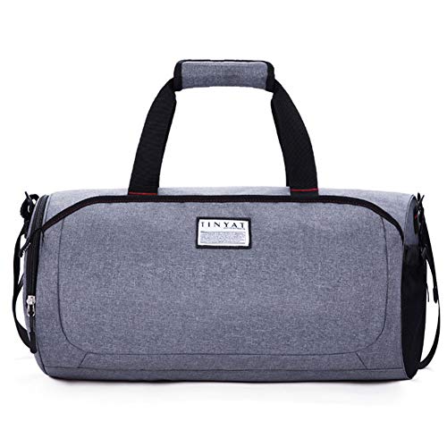 Zhiyi Bolsa De Equipaje Simple, Bolsa De Equipaje De Viaje De Ocio De Gran Capacidad Impermeable Y Transpirable De Poliéster 44X24X24 Gray