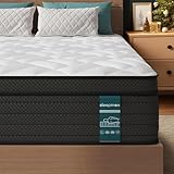 Sleepmax Extra Firm Queen Mattress 12 Inch - Deep Sleep Hybrid Mattress Back Pain Relief - Cooling Bed in a Box for Back & Side Sleepers - Fiberglass-Free, CertiPUR-US Certified, 365-Night Trial