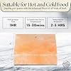 UMAID Himalayan Salt Block For Grilling, Cooking, Cutting and Serving,8X8X1.5 Food Grade Himalayan Pink Salt Stone on Stainless Steel Plate & Recipe Pamphlet, Unique Gifts for Men, Women, Chef, Cooks