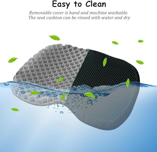 Image of NEW-Vi Anti-Slip Kayak Seat Cushion - Waterproof Thicken Gel Boat Kayak Canoe Rowing Stadium Pad for Sit in Kayak Chair Kayak Accessories Equipment Gear for Fishing Kayak