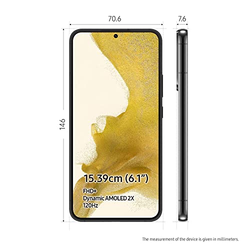 Image of Samsung Galaxy S22 5G (Phantom Black, 8GB, 128GB Storage) Without Offer