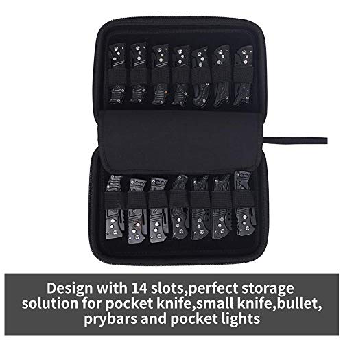 Knife Display Case, Folding Knife Holder, Knife Storage Organizer, Large Pocket Knife Storage Case, Oxford Small Knife Roll Pouch Carrier Bag For Survival Tactical Outdoor Edc Mini Knife #TOP1