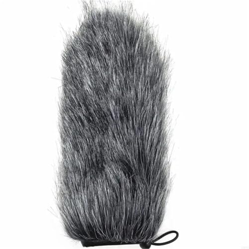 Bonnette fourrure microphone 18cm protection coupe-vent - 4