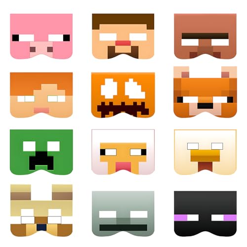 Kodepro 12 Pcs Masks Party Bag Fillers for Kids, Gaming Them