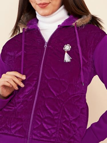 Image of Pivl Women's Fleece Winter hooded Casual Jacket