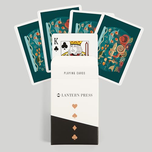 Baraja de Poker Marine Life Geométrica 52 Cartas miniatura 6