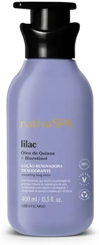 O Boticário, Loção Renovadora Hidratante Corporal Nativa Spa Lilac 400ml