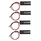 Gutol 4 Stück Batteriekapazitäts- Und Spannungsmessgerät 2S 7,4 V 15 MA, Kabellänge 15 Cm, Batteriekapazitätsanzeigemodul (40 X 15 X 2,5 Mm)