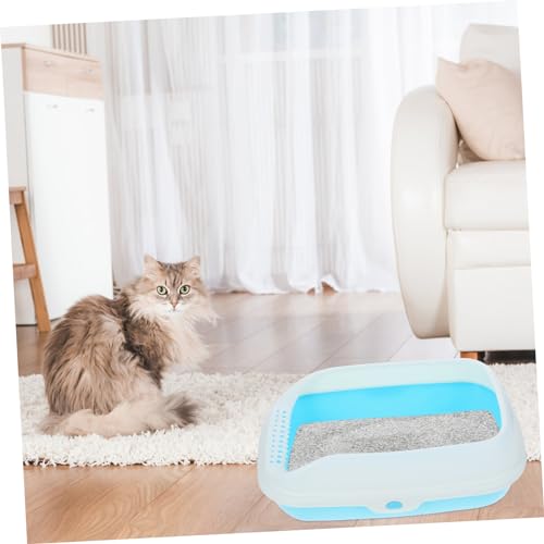 VANZACK Caixa caixa areia para gatos banheiro gato grande capacidade bandeja areia para gatinhos bic