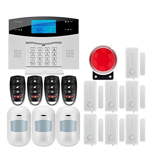 Système de sécurité Domestique Système d'alarme de sécurité à Domicile sans Fil GSM for l'application Tuya avec détecteur de Mouvement Compatible(G2BW16)