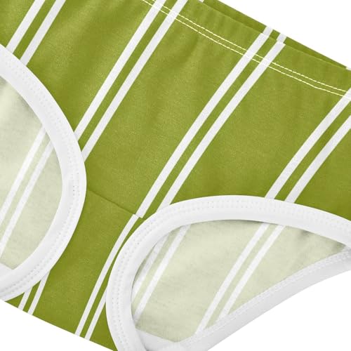 Green White Stripe Toddler Girls's Underwear 2T 23008864