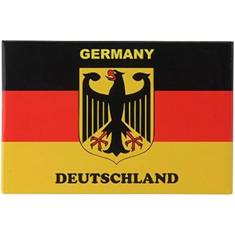 Fridge Magnet Germany Flag with Eagle | Strong Hold | Photo Magnet 8 x 5,5 cm | Typical Souvenir Cover