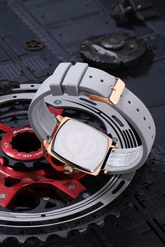 Image of Daniel Hechter Paris Marie Collection Analog Watch for Men with Square Dial, Date Display, Quartz Movement & Silicone Strap
