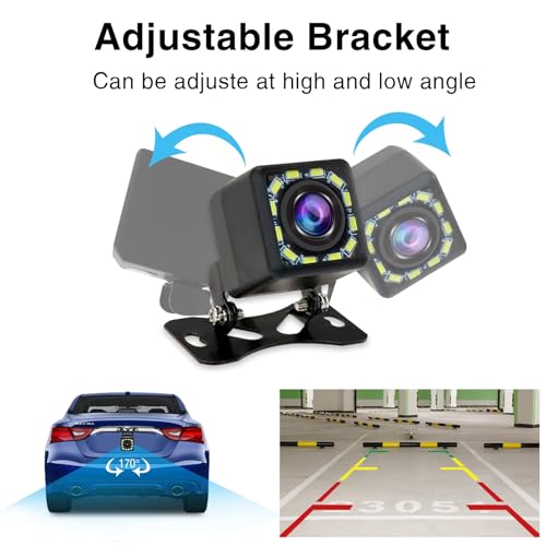Image of 2.5MM Rear Camera for Car Stereo, Waterproof HD Backup Camera with Night Vision, 170 Ultra-Wide Viewing Angle