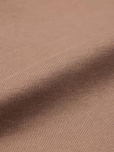 Image of The Souled Store Desert Dune Men and Boys Full Sleeves Hooded Neck Brown Solid Cotton Blend Oversized Fit Winter Hoodie