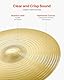 VEVOR 6-teiliges Beckenset, Becken aus Legierung, Schlagzeug Set inklusive 355 mm HiHat, 400&455 mm Crash, 505 mm Ride, 254 mm Splash, 400mm China, Drumsticks und Beckentasche