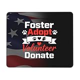 Gaming Mauspad Pflegestelle, Adoptieren, Freiwilligenarbeit, Spenden Office Mauspad Wasserdichte Tragbar Schreibtischunterlage, Für Zuhause, Homeoffice, Büro, Laptops, 25x30cm