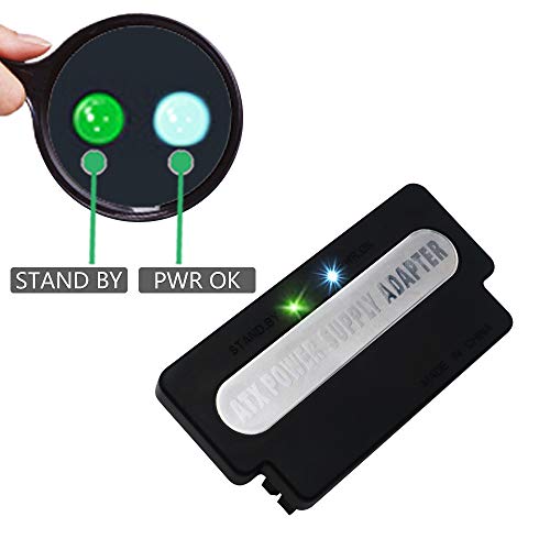 ATX - Adattatore di alimentazione a 90 gradi, 24 pin, da femmina a maschio, con alimentazione OK e LED per desktop - Alimentatore - Immagine 4