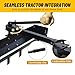 42 Inch Tow Behind Box Scraper, Lawn Tractor Attachments with Tractor Box Blade Sleeve Hitch Tow Fit for ATV UTV, Construction Landscaping, Agriculture Powder Coated Steel Black
