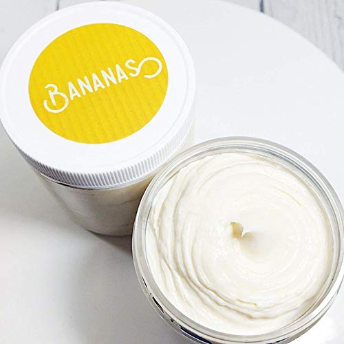 Banana whipped body butter lotion. Tropical skin cream. Summer beach gift for her. Moisturizer