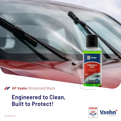 Image of HP Vaahn Windshield Wash - 100 Ml | Car Windshield Cleaner Liquid In Concentrate Form | Removes Dirt, Bugs & Grime | Streak-Free Formula for Crystal Clear Visibility