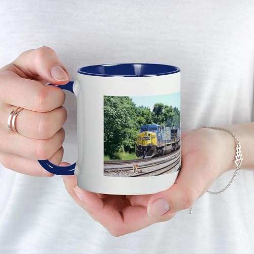 Taza de cerámica de 11 oz CafePress con diseño tren miniatura 5