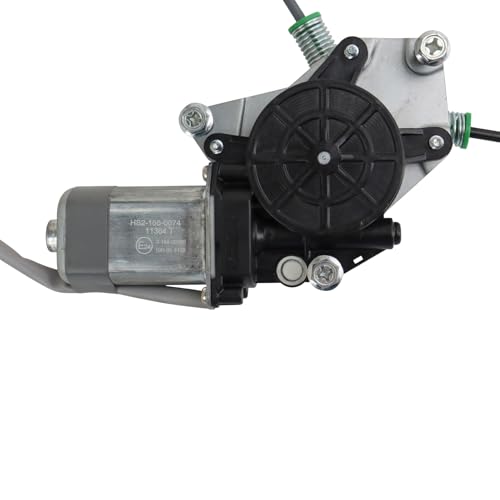 Image of TRQ Front Passenger Side Power Window Motor and Regulator Assembly Compatible with 2007-2008 Honda Fit