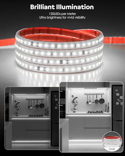 Tira LED 20ft 120V Blanco Frío IP67 con Control Remoto miniatura 4