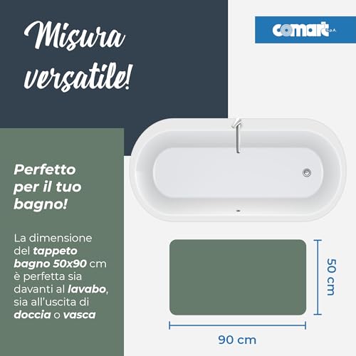 Tapis de bain antidérapant Ocean Comart fin lavable en machine