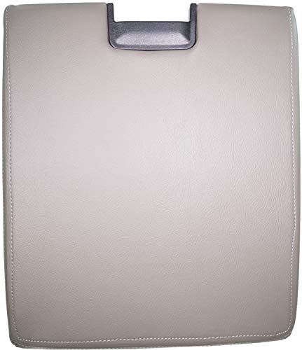 APDTY 035947 Center Console Lid Assembly w/Latch Fits 2007-2013 Cadillac Escalade Chevrolet Silverado Suburban Tahoe GMC Sierra Yukon (Gray Vinyl; Replaces 20864154)