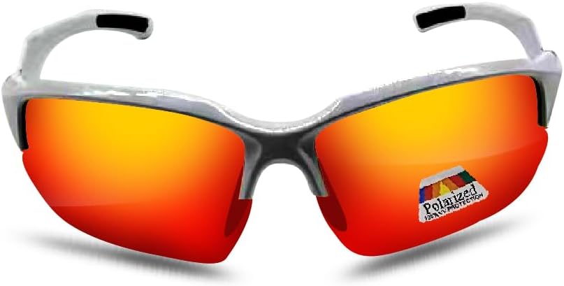Polarized Bifocal Sunglasses for Men Women Sports Wrap Fishing Driving Eyeglasses Glasses UV100 White