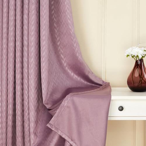 Image of Amazon Basics - Room Darkening Blackout Door Curtains, 100% Room Darkening | 9 Feet |Set of 2| Embossed | Self Deisgn |for Living Room and Bedroom | 115cmx 274cm, Color- Wine