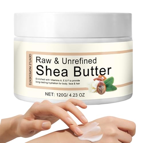 Crema de manos para mujer – 120 g de crema hidratante natural duradera, crema reparadora para manos secas, loción hidratante | para el invierno, hidratación, cara, cuerpo, cabello, cabello seco y