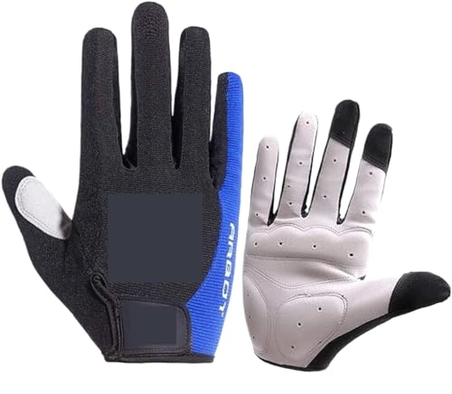 Gants de conduite anti-frottement en coton bleu taille M vélo moto