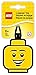 LEGO- Étiquette de Bagage Face, 4.89503E+12, Jaune