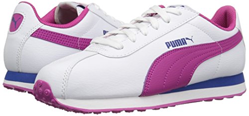 Image of PUMA Unisex-Child Turin II Slip on Sneaker, White-Ultra Magenta, 7 M US Big Kid