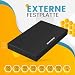 SUHSAI 120 GB Externe Festplatte USB 3.0 für PC - Schwarz