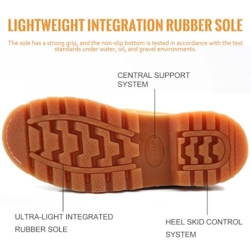 Work Boots for Men Waterproof Soft Toe Non Slip Comfortable Workboots3